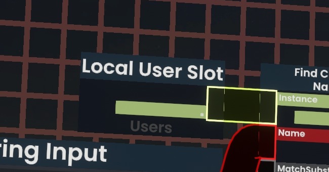 Local User Slot ノードのスクリーンショット